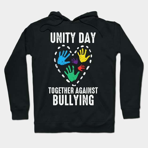 together against bullying orange anti bully unity day kids Hoodie by DonVector